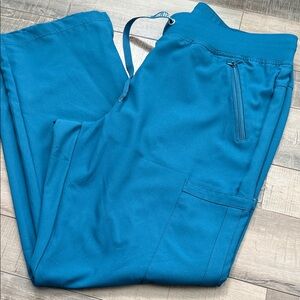 Med Couture Blue Scrub Joggers with Pockets